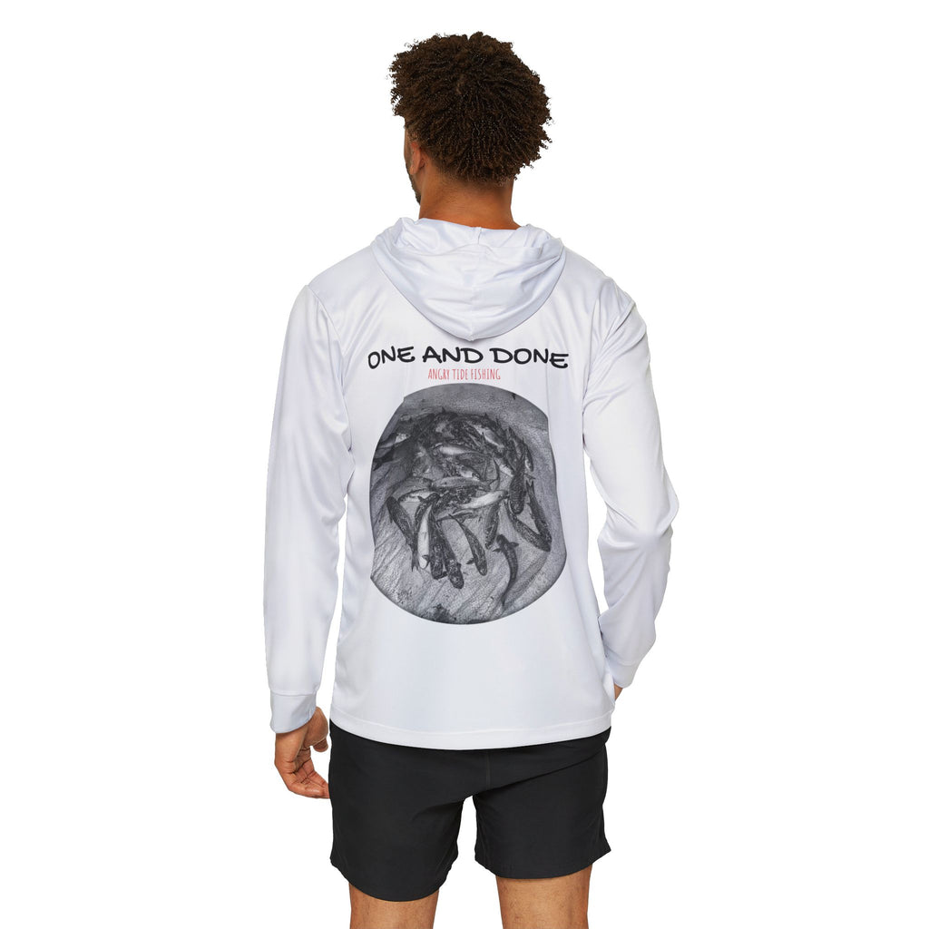 Men's Warmup Hoodie — 'One and Done' Crab Graphic Sports Hoodie