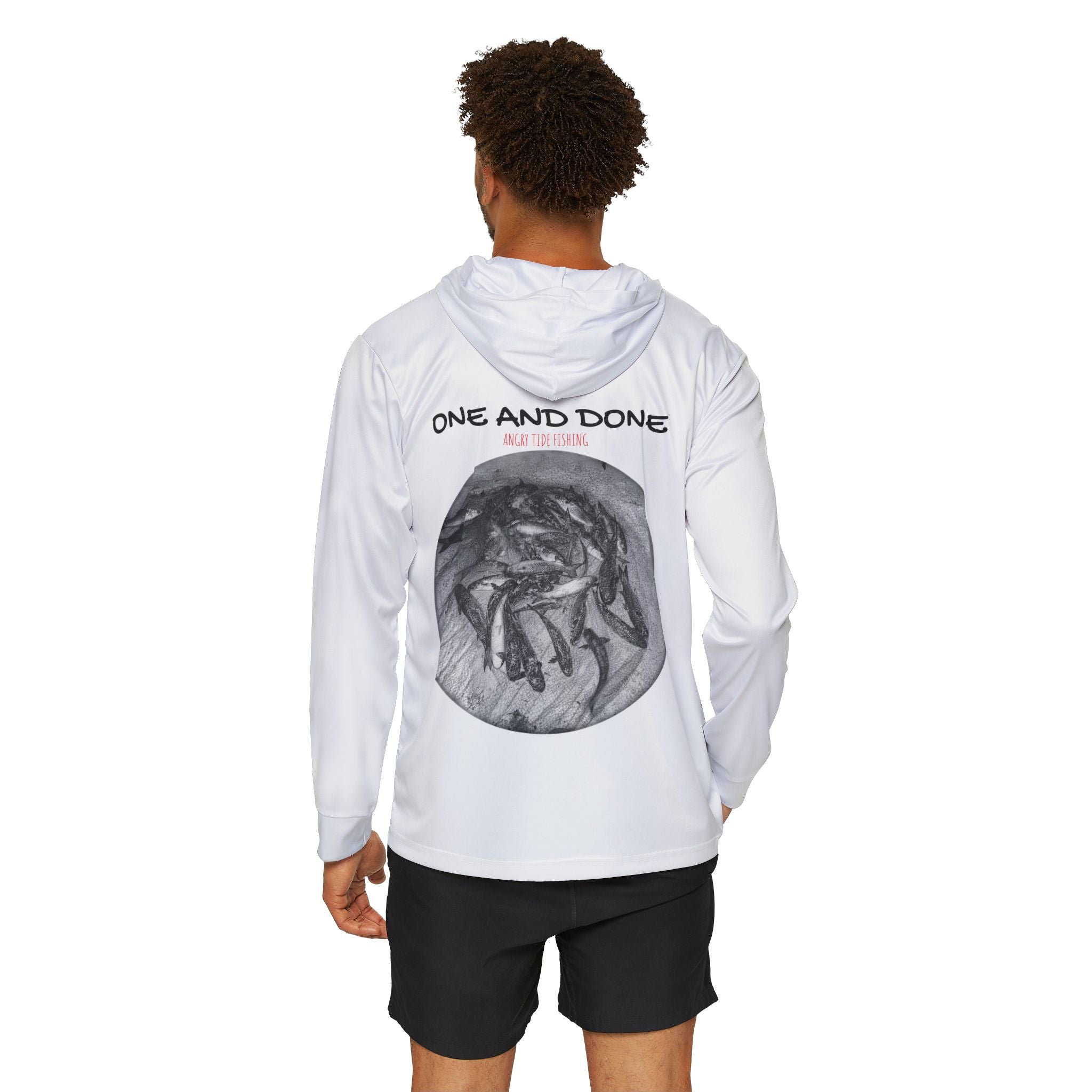 Men's Warmup Hoodie — 'One and Done' Crab Graphic Sports Hoodie