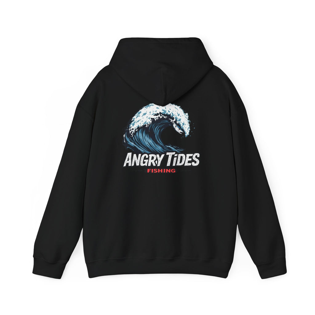 Angry Tides Wave Hoodie — Coastal Surf Graphic Sweatshirt