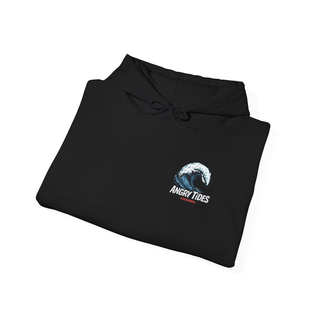 Angry Tides Wave Hoodie — Coastal Surf Graphic Sweatshirt