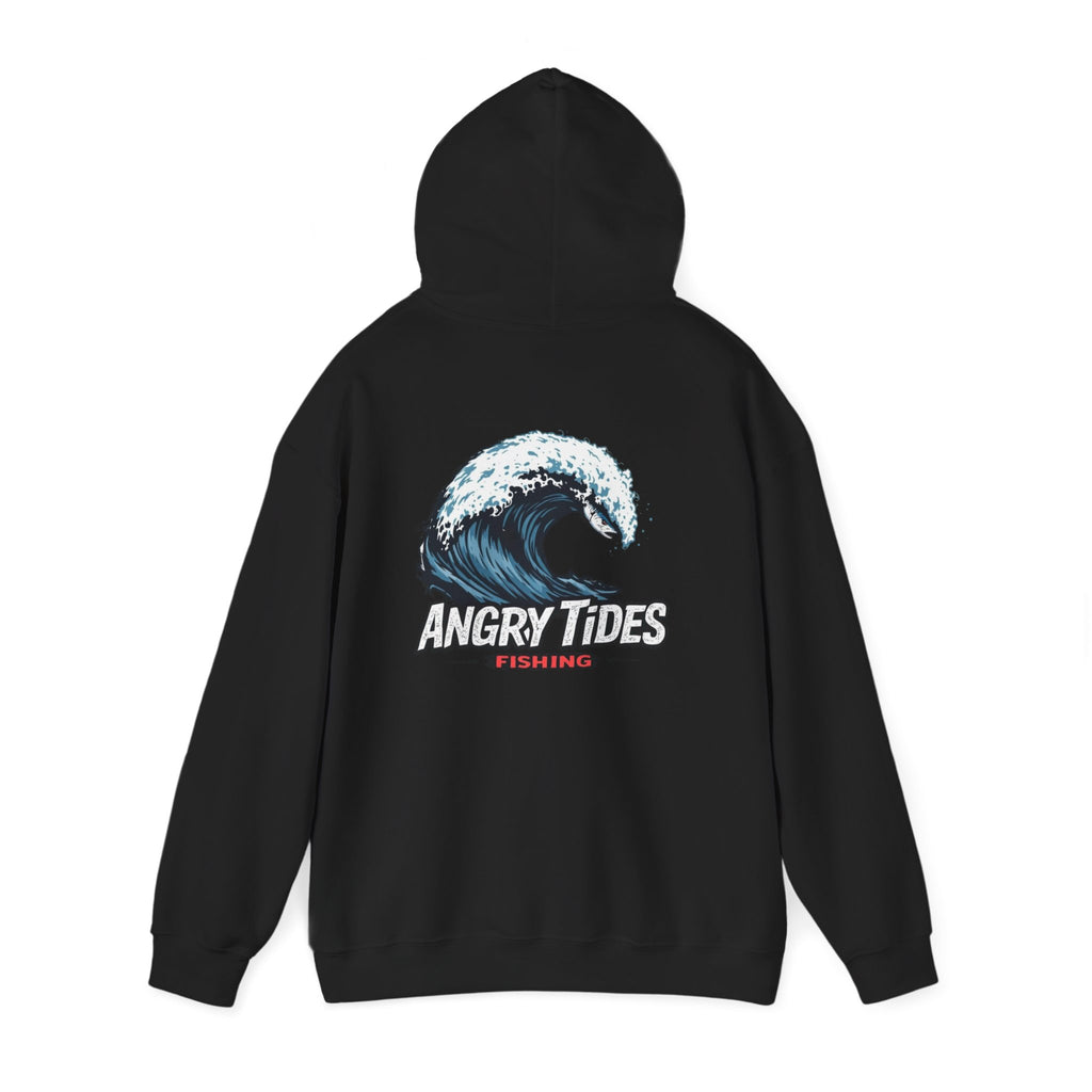 Angry Tides Wave Hoodie — Coastal Surf Graphic Sweatshirt