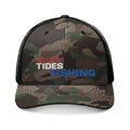 Angry Tides Fishing Camo Trucker Hat — Embroidered Mesh Cap for Anglers