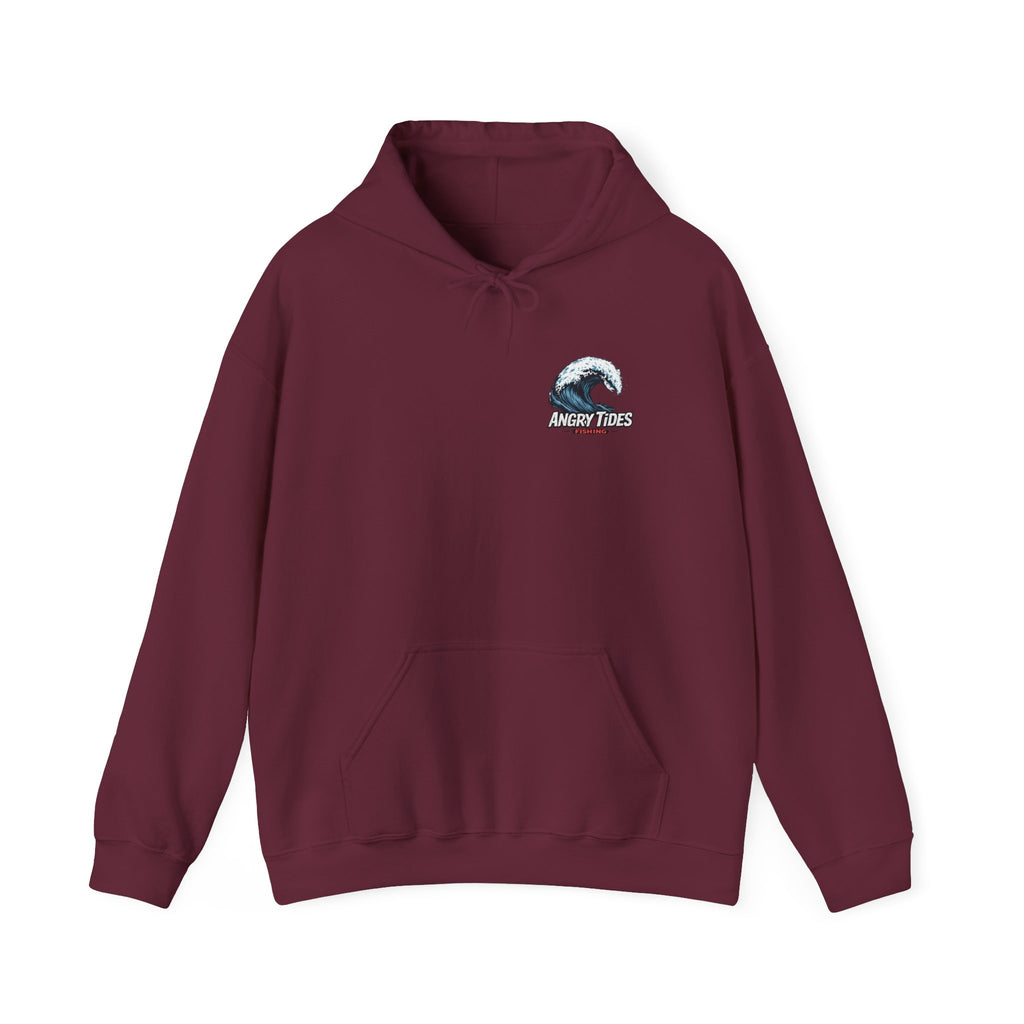 Angry Tides Wave Hoodie — Coastal Surf Graphic Sweatshirt
